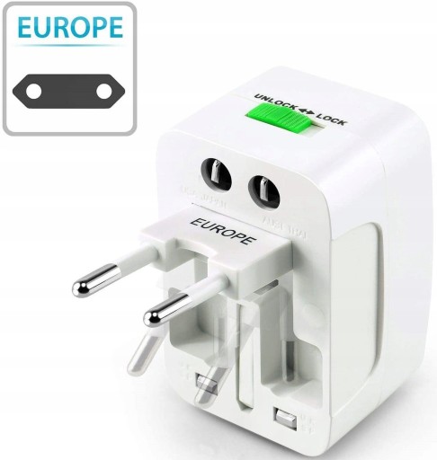 SIEŤOVÝ ADAPTÉR ZÁSUVOVÝ ADAPTÉR USA UK EÚ