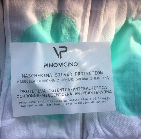 OPÄTOVNE POUŽITEĽNÁ ochranná maska s ochrannou maskou s iónmi striebra