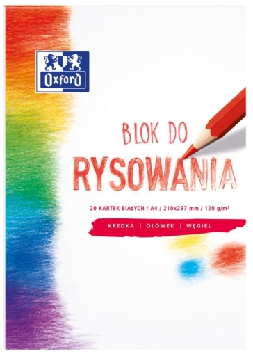 OXFORD BLOK NA KRESLENIE A4 120g/20 BIELY
