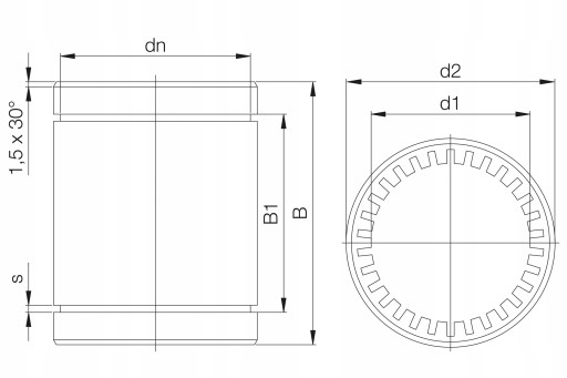 LINEÁRNE LOŽISKO IGUS LM8UU RJ4JP-01-08