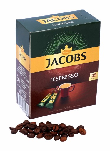 Instantná káva Jacobs Espresso v DE vrecúškach