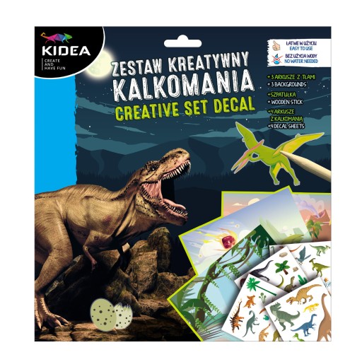 Kreatívna sada dinosaurov DECAL pre deti