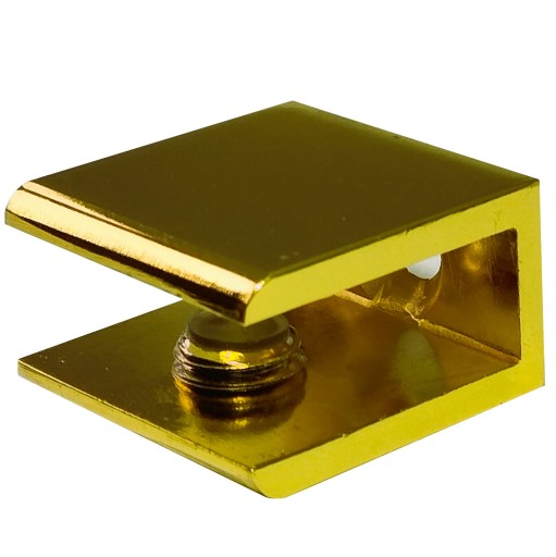 GOLD úchytky, zlatý držiak sklenenej police, podpera skla, podpera, montáž