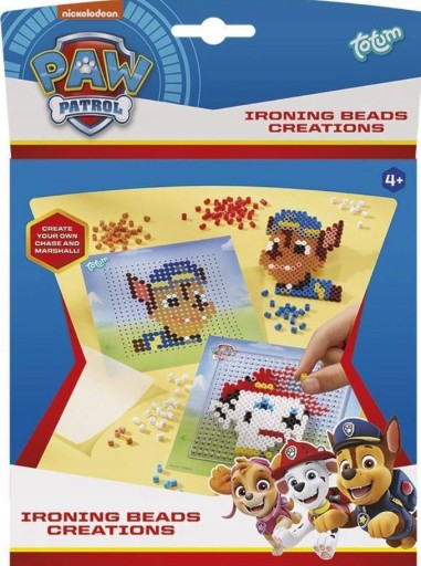 Nažehľovacie korálky Nažehľovacie žehličky Paw Patrol Chase Marshall