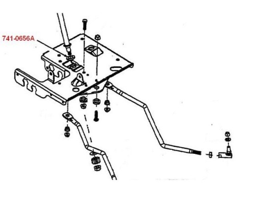 PUZDRO HRIADEĽA RIADENIA MTD 5/8 741-0656A ORIGINÁL