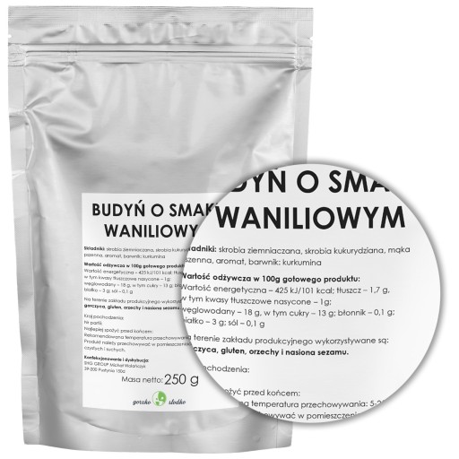 VANILKOVÝ PUDDING krémový pudingový prášok 250g