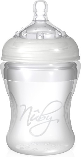 Nuby, Natural Touch, silikónová fľaša, 300 ml 0+