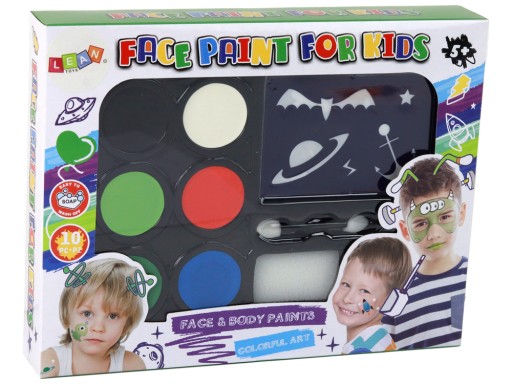 Súprava na líčenie pre deti DIY šablóny na maľovanie na tvár