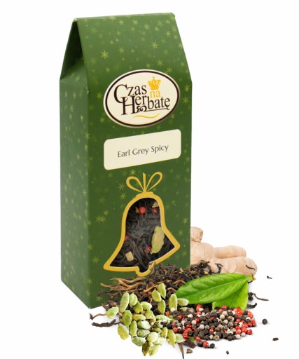 Čierny čaj kardamón zázvor korenie EARL GREY SPICY 70g Čas na čaj