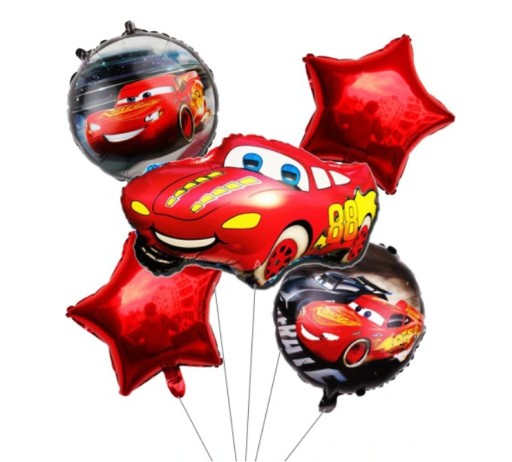 SET AUTÍČK ZIGZAK MCQUEEN BALÓN 5 KS