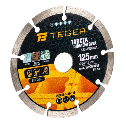 Diamantový kotúč 125x22,23mm na betón TEGER