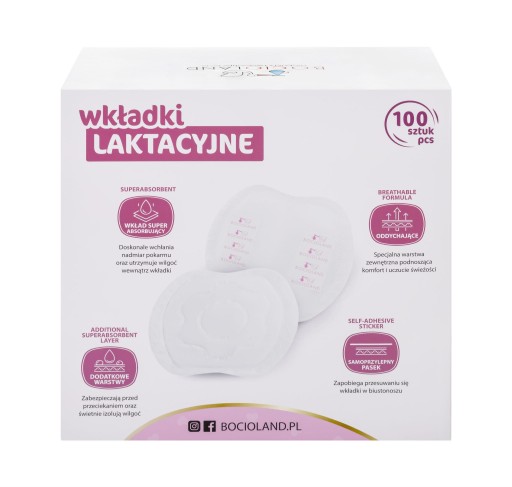 Bocioland Superabsorpčné prsné vložky, Big Pack 100 ks