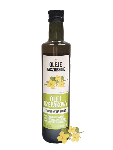 Repkový olej za studena 500 ml Oliwia Kaszubska