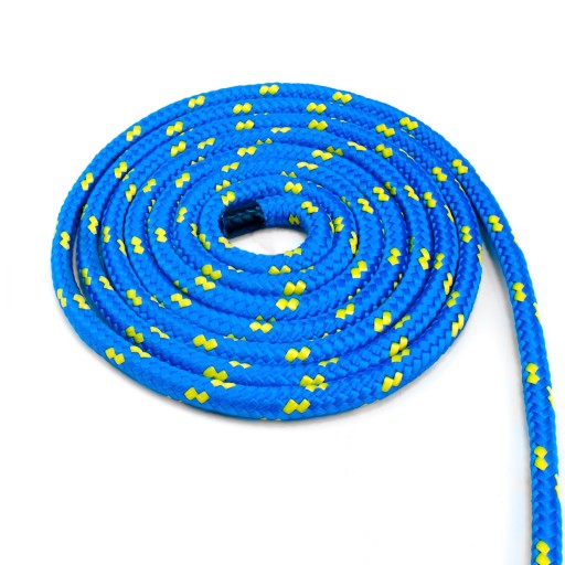 POLYPROPYLÉNOVÉ LANO 8mm modrá časť lana 1 mb