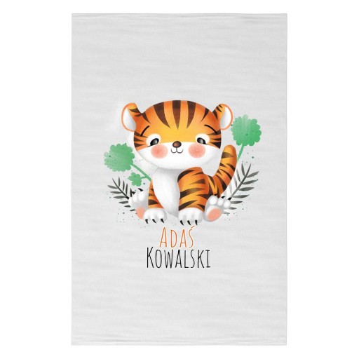 Uterák do škôlky 30x50 + Meno TIGER