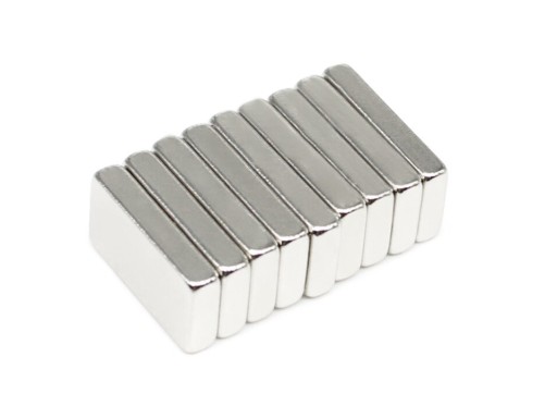 SILNÝ TANIER NEODYMOVÝ MAGNET 10x5x2 10 KS