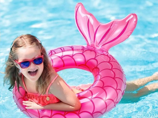 Nafukovací krúžok na plávanie pre dieťa Ring s plutvou 60cm SP0750