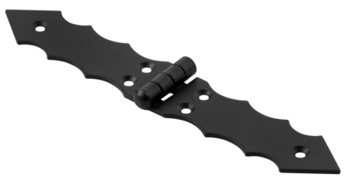 Francúzsky dekoratívny stavebný pánt 200x33mm čierny