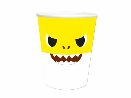 Small Shark Paper Cups 6 ks Birthday