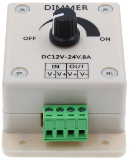 Manuálny stmievač LED DIMMER 12V 24V 8A 96W ovládanie
