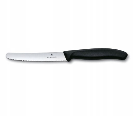 Victorinox 6.7833 nôž na zeleninu, zúbkovaný, čierny