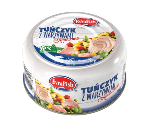 TUniak SO ZELENINOU Šalát AMERICANA Evra - 330 g