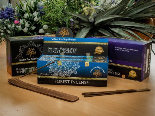 Vonné tyčinky Golden Tree Nag Champa - modré