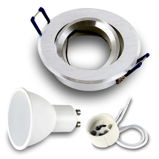 Zápustné svietidlo CAST ALU + LED GU10 7W 4000K