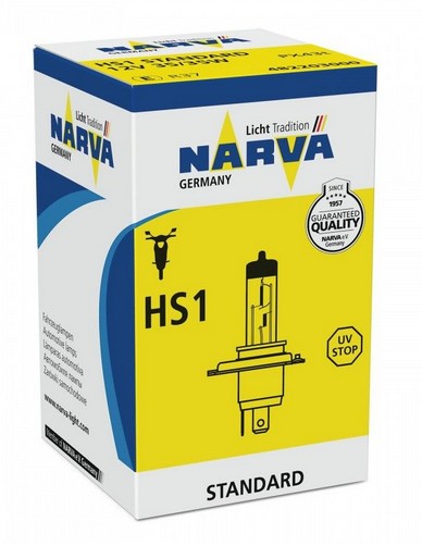 NARVA HS1 ŽIAROVKA 35/35W 12V PX43T P43t 48220 PRE MOTORKU SKÚTER 1KUS