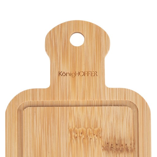 Bambusová doska Konighoffer Mini 20,4 x 9,5 x 0,8 cm a nôž na maslo