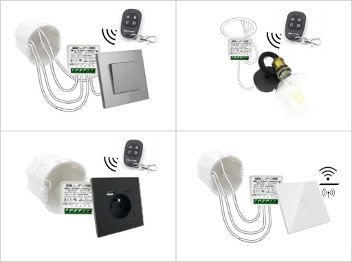 Ovládač ovládača pre MINI BOX RF PRS box (1 CHANNEL)