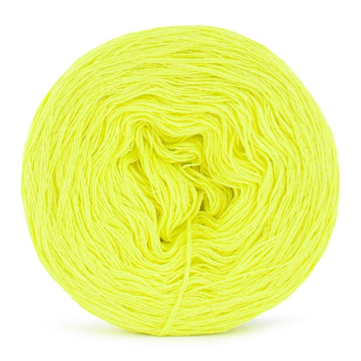 Priadza KOKONEK Classic Mono - neónovo žltá / 250m