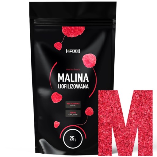 Mrazom sušené malinové krúpy 25g HiFOOD PREMIUM