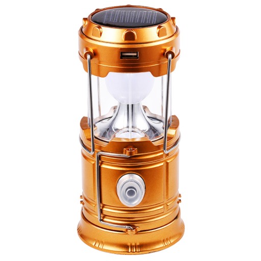 LED TURISTICKÁ LAMPA SOLAR CAMPING TORCH