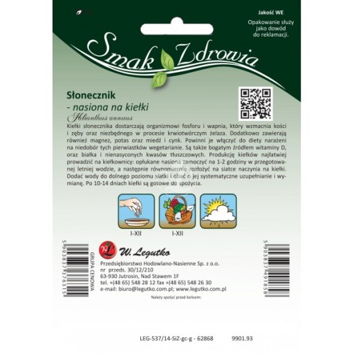 Slnečnica - na klíčky CHUŤ ZDRAVIA 40g