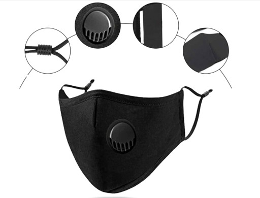 Maska + PM2,5 HEPA UHLÍKOVÝ FILTER ANTIVÍRUSOVÝ, ANTISMOGOVÝ