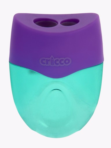 Brúska s nádobou, dvojitý hoblík, OVÁL, CRICCO pastel