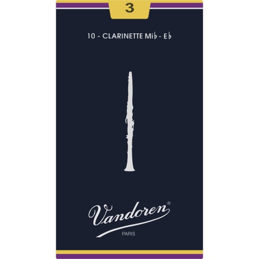 Klarinetový plátok Es Eb 3 Vandoren Classic Blue CR113 1 ks.