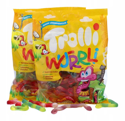 TROLLI Ovocné želé Wurrli Worms Dážďovky 150g DE 150 g