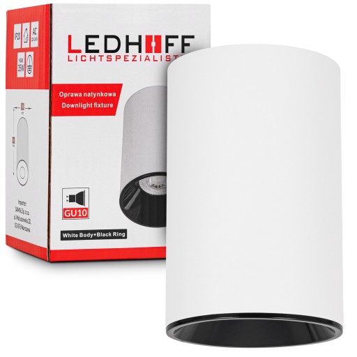 Prisadené stropné svietidlo HALOGEN GU10 biela čierna LED BODOVÁ LAMPA