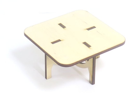 MINIAtúrny STOL PREglejkový STôL 42x80x80mm DQ15