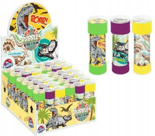 DINOSAURS mydlové bubliny 55ml MOJA BUBBLE