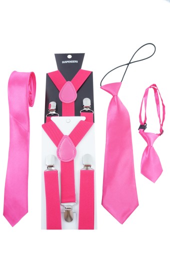 Čelenka z hladkej saténovej mašle, FUCHSIA RUŽOVÁ