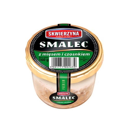 Skwierzyna Premium Bravčová masť s mäsom a cesnakom 160