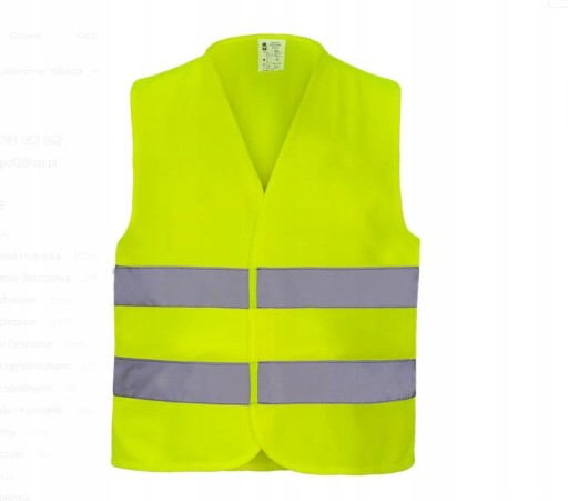 Reflexná výstražná cestná vesta, žltá, XL