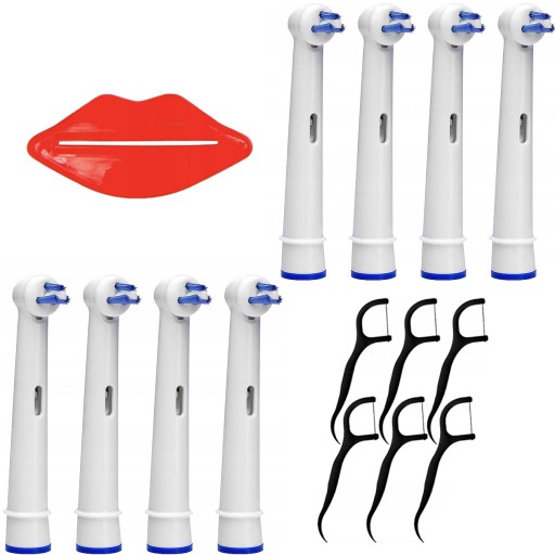 8x ORTODONTICKÁ HLAVA ELEKTRICKEJ KEFKY ORAL-B + PRÍSLUŠENSTVO
