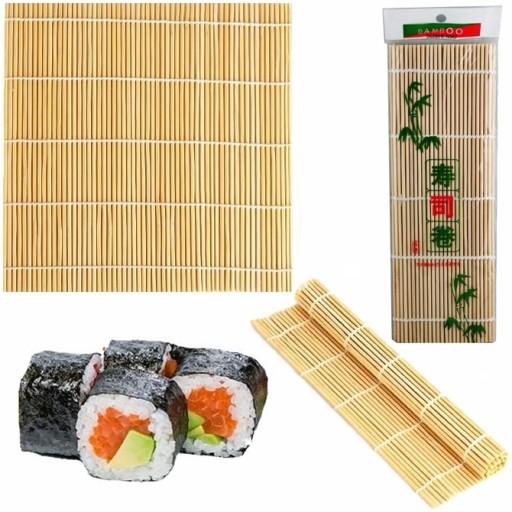 Okrúhla bambusová podložka na sushi 24cm x 24cm MAKISU