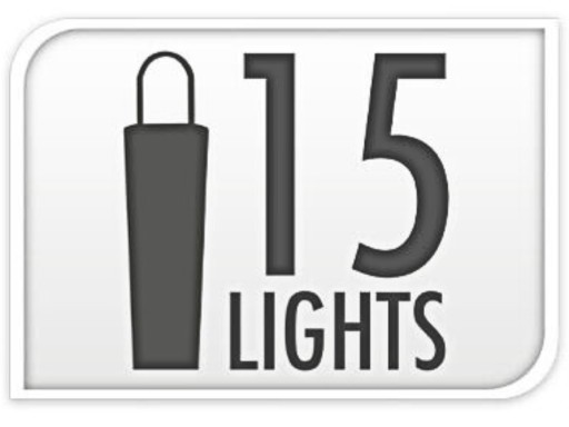 INTERIÉROVÉ SVETLÁ String Juta Rope Garland 15 ks LED na batérie - 1,5 m