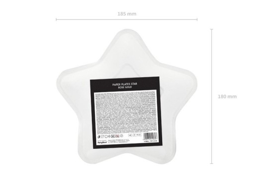 NARODENINOVÉ TANIERE Hviezdne ružové zlato 18cm 6x