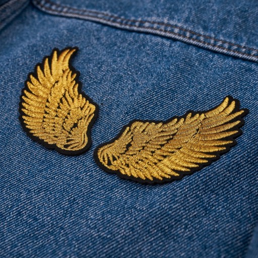 Nášivka GOLD WINGS TERMO výšivka 9,5 cm